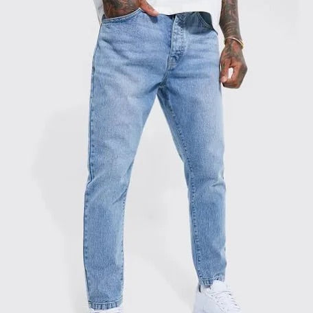 Mens Blue Regular Fit Jeans